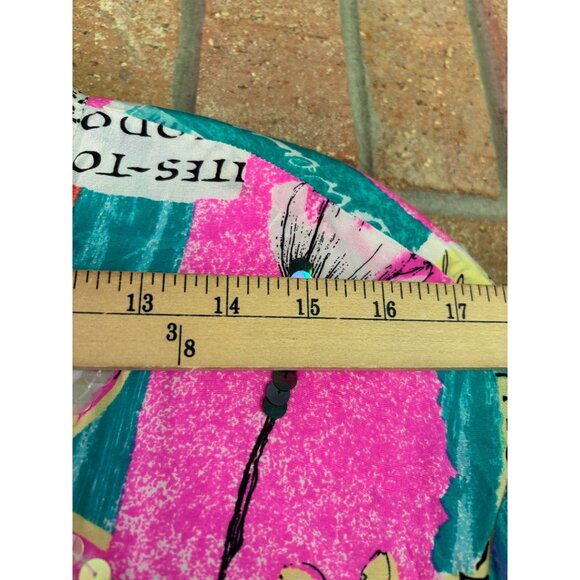 Diane Gilman Womens Multicolor Floral Patchwork Button-Up Silk Jacket - Picture 6 of 12